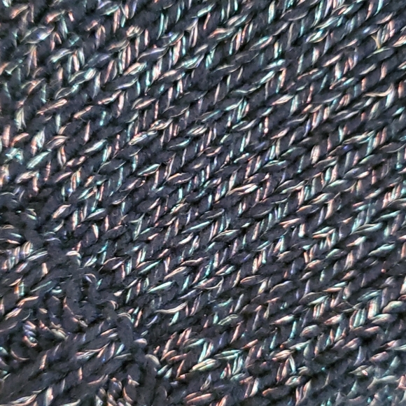 Gymboree girls cardigan, 10-12, blue, shiny thread - Picture 4 of 4